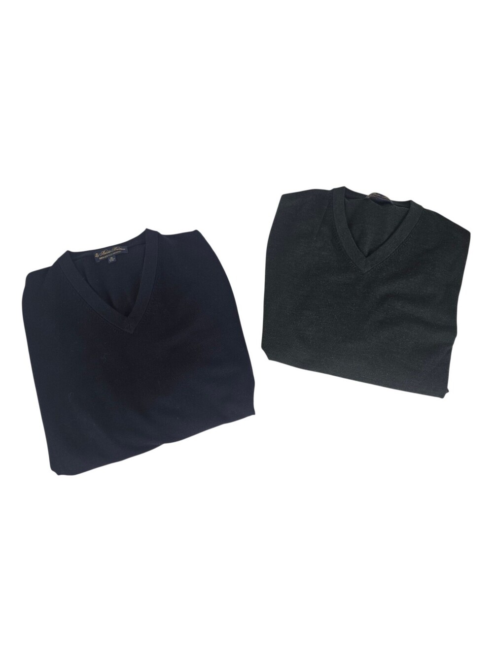 X2 Brooks Brothers BROOKSTECH Sweaters Men XL Long Sleeve Merino Wool Adult